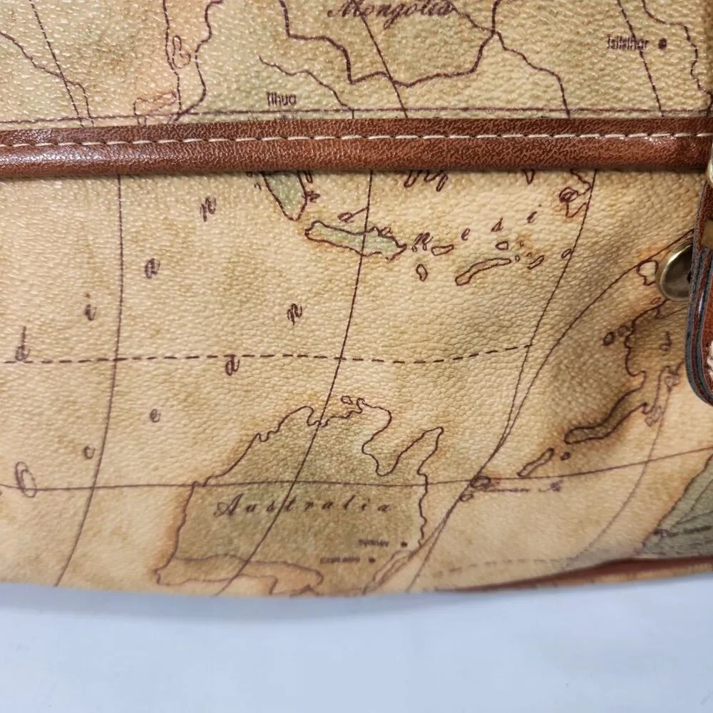 The Columbus Collection by Bagoda World Map 500th Anniversary Messenger Bag Vtg